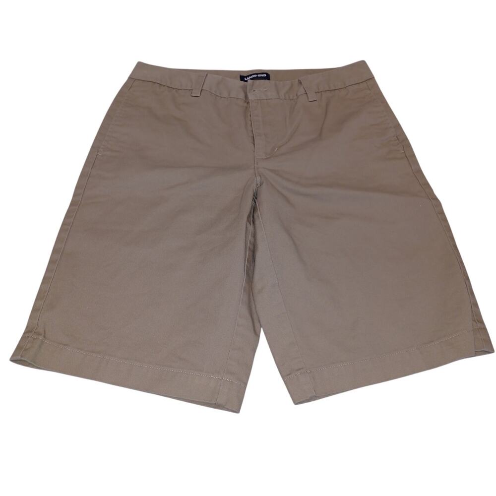LANDS END Womens Bermuda Size 10 Beige